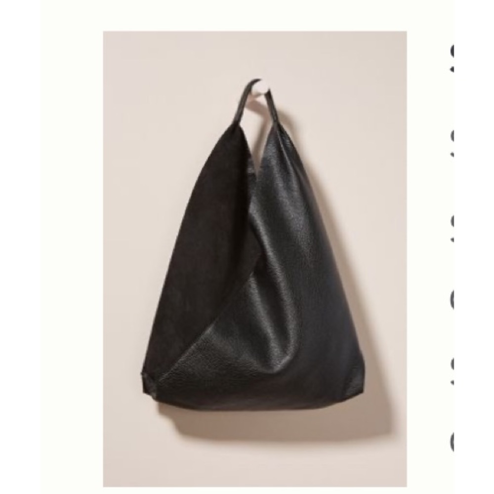 Black suede & leather shoulder bag from Anthropologie. Perfect condition.